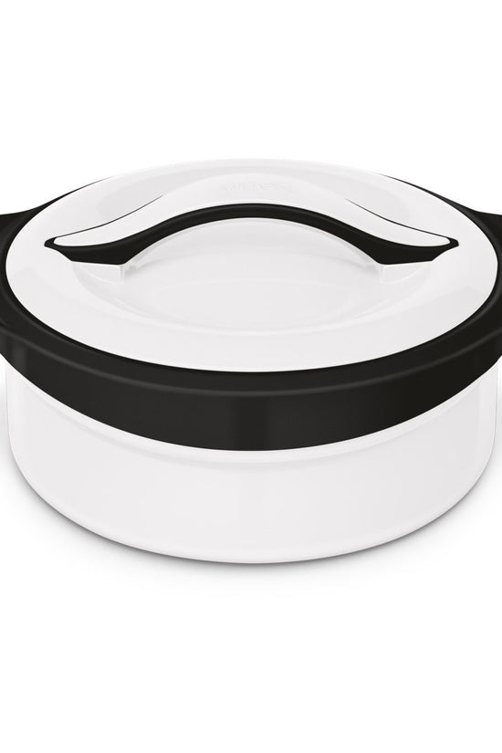 SQ Zenith Insulated Casserole Set 3pc WhiteBlack 1L 15L 25L