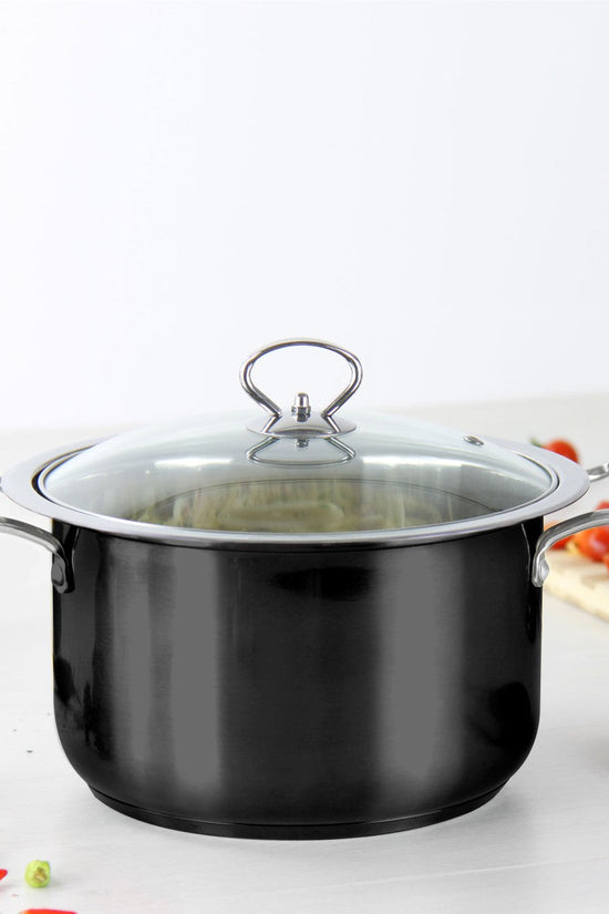SQ Professional Gems Metallic Stockpot Set Onyx 3Piece