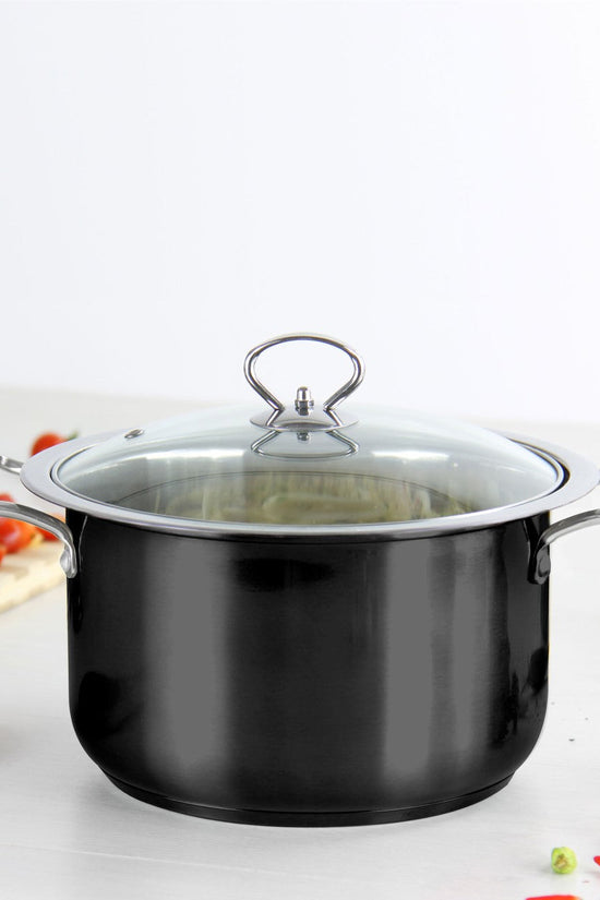 SQ Professional Gems Stainless Steel Stockpot Set Onyx 4Piece