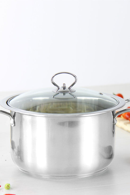 Gems Stainless Steel Stockpot Set 3pc Quartz 262830cm