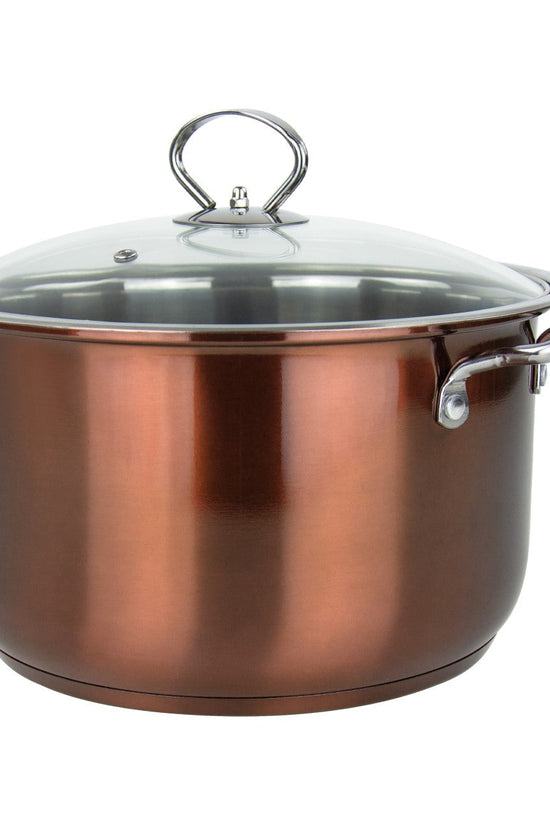 Premium Gems Stainless Steel Stockpot Set 3pc Axinite Collection