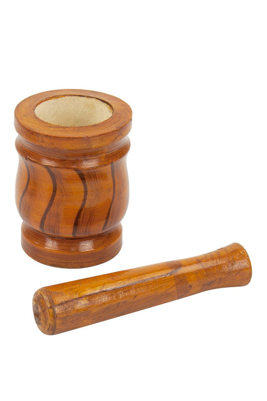 Durane Wooden Mortar Pestle Set Small Size 10x13cm