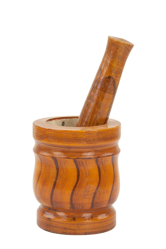 Durane Wooden Mortar and Pestle Set Handcrafted Kitchen Tool
