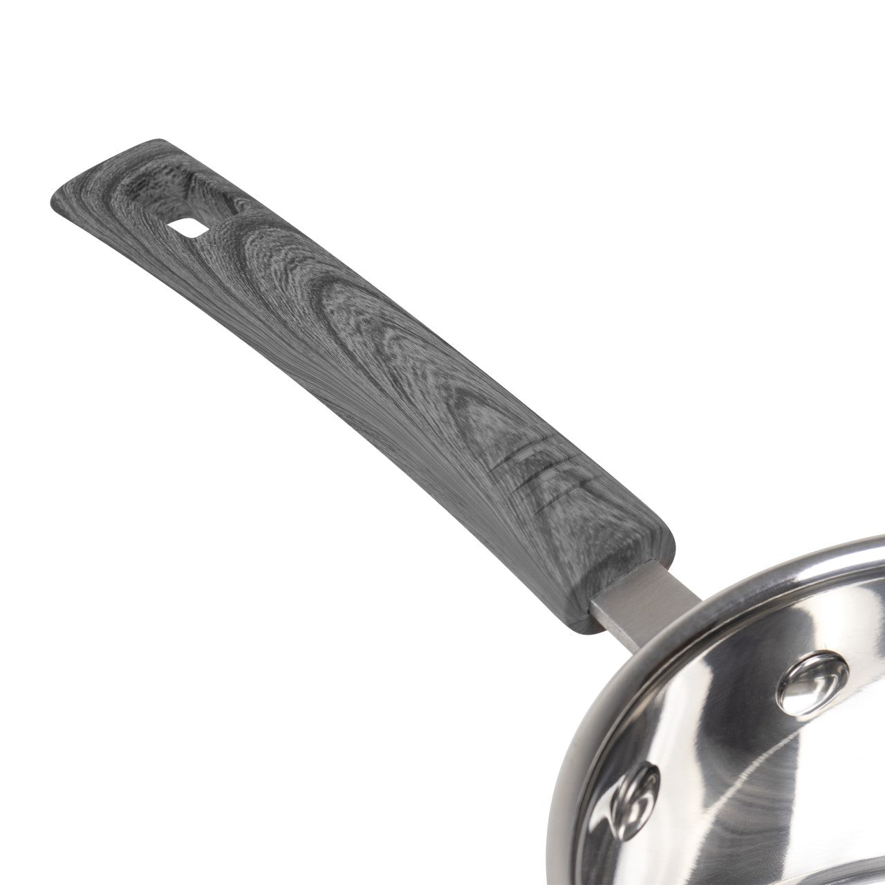 SQ Professional Lustro Touch Stainless Steel Cookware Set of 6 Black