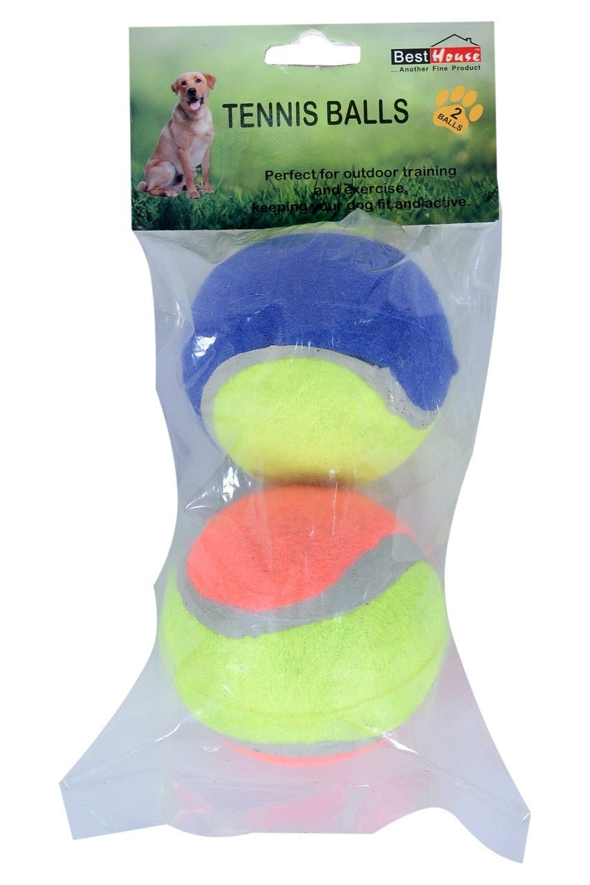 Durable Pet Dog Tennis Balls Set of 2