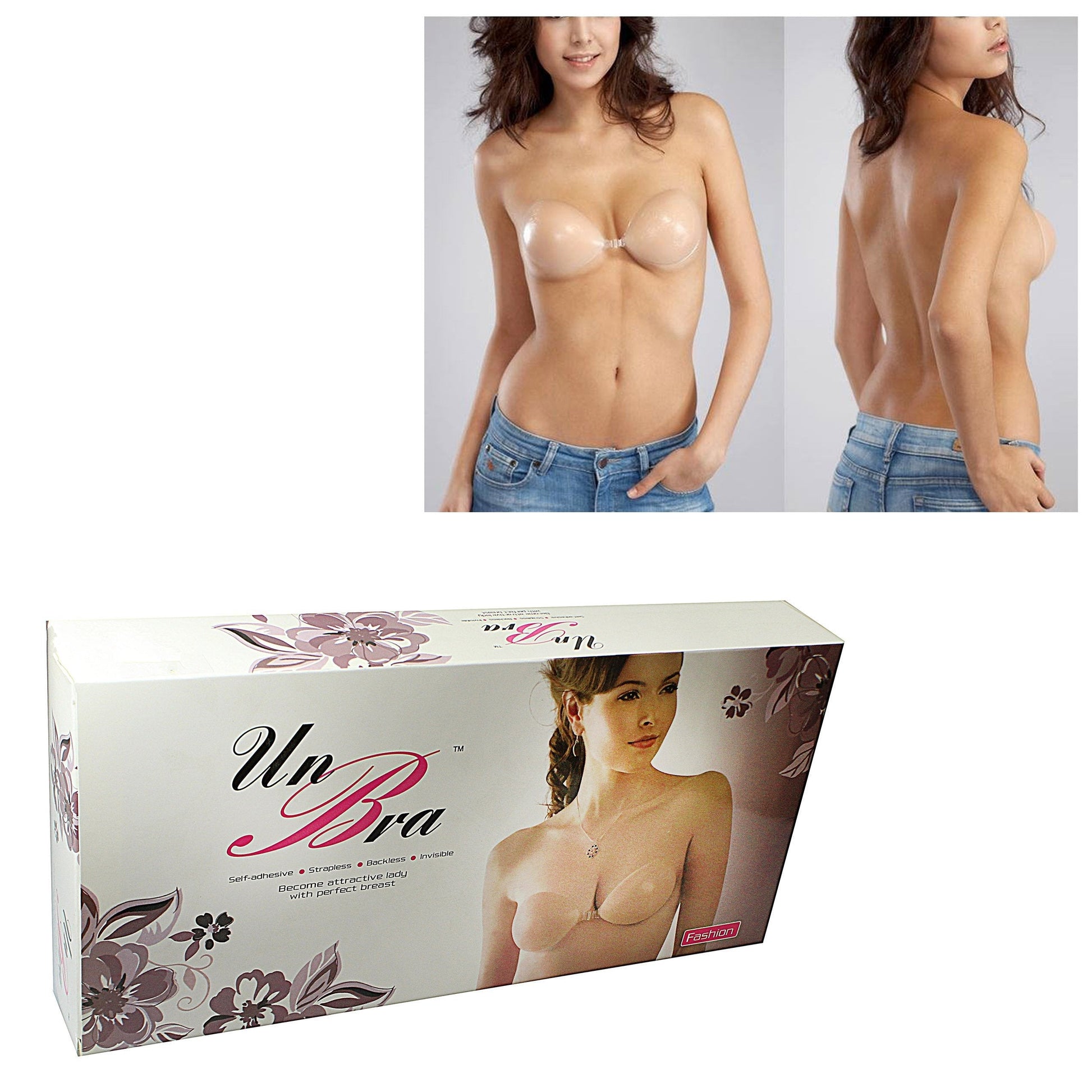 Invisible Strapless Backless Adhesive Bra Ultimate Support Comfort