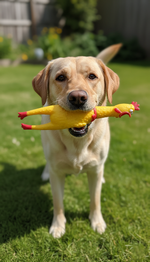 Interactive Pet Dog Toy Squeaky Chicken 25 cm Engaging Fun for Your Furry Friend