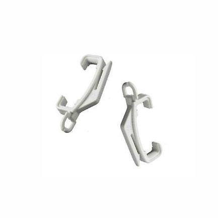 WhiteSilver Curtain Rail Glider Hooks Home DIY Essential