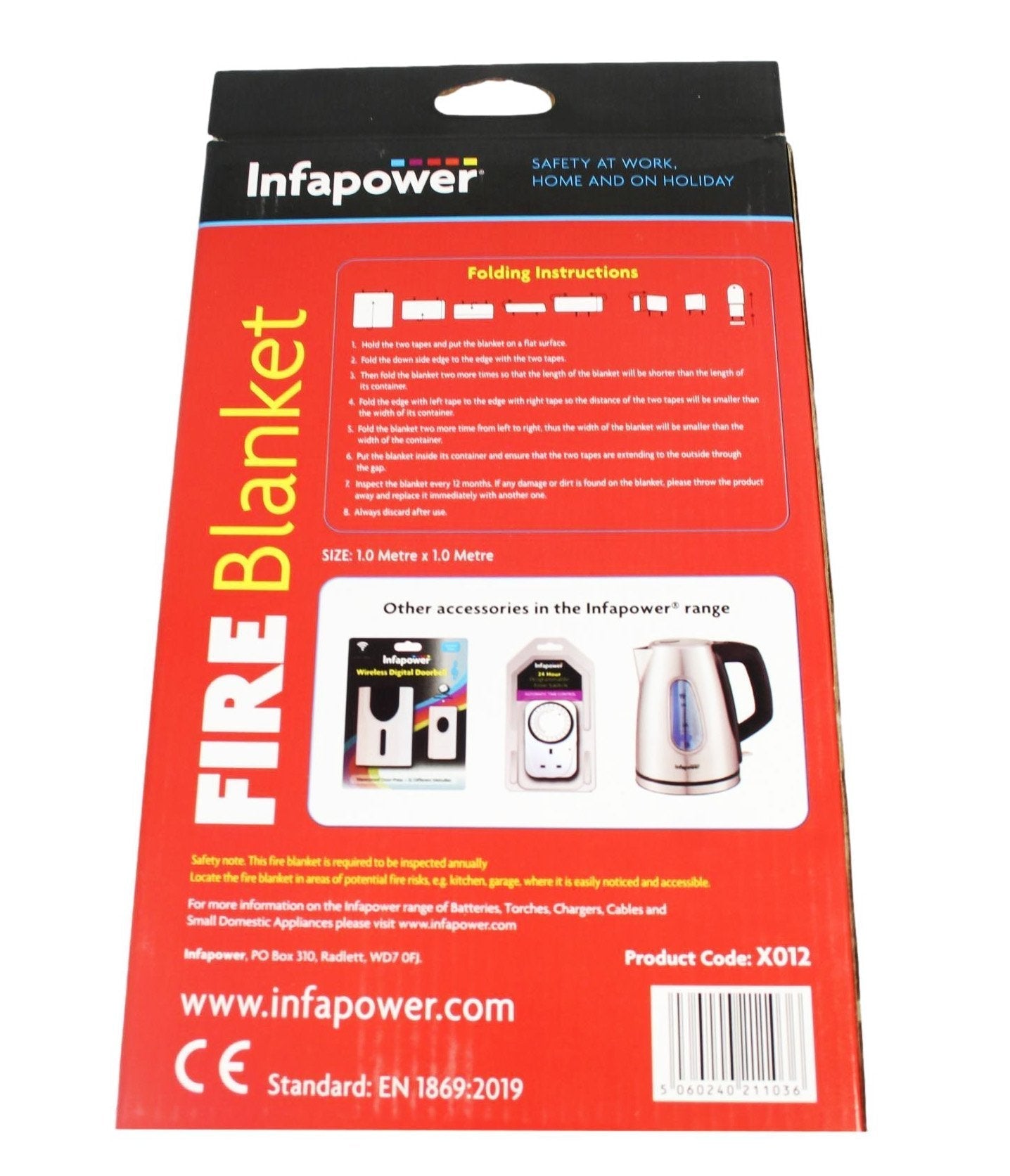 Premium Fire Blanket Tested Certified and Durable 100 Glass Fibre Material